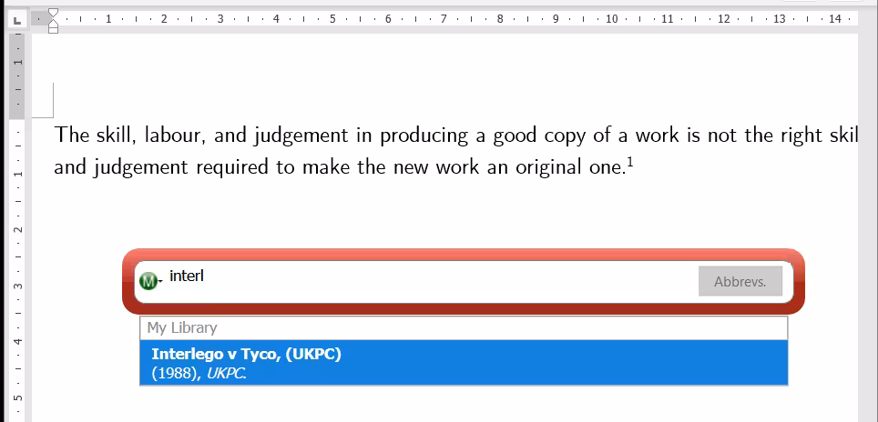 juris-m screenshot
